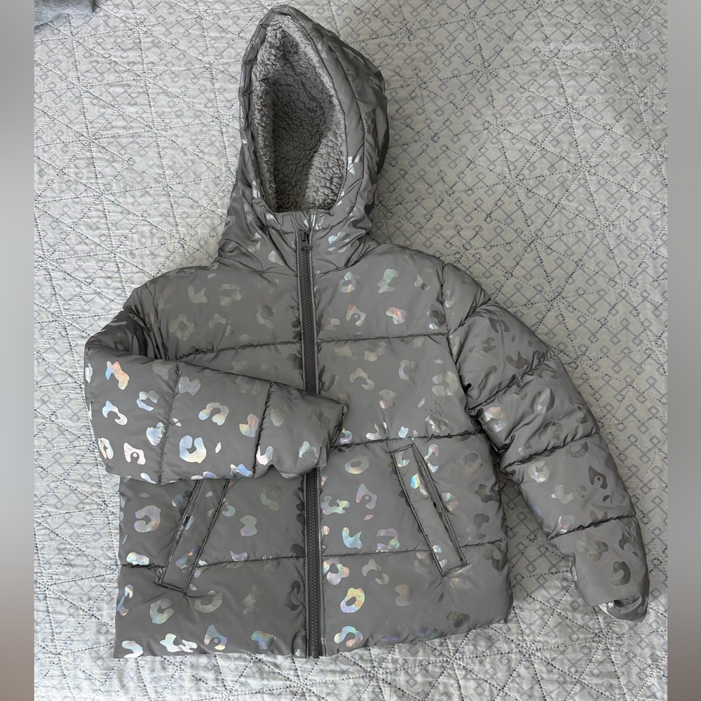 Falls Creek Kids Iridescent Gray Puffer Jacket